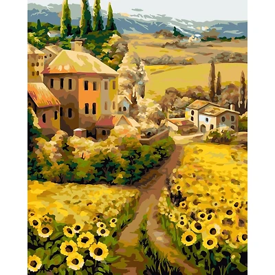 Crafting Spark Midday in Tuscany Painting by Numbers Kit