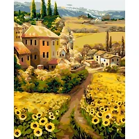 Crafting Spark Midday in Tuscany Painting by Numbers Kit