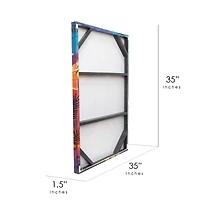 Tiki Lounge Sign Outdoor Canvas Art Print - 24"x36"