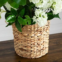2.5ft. Artificial Mixed Flower Arrangement in Hyacinth Weave Basket