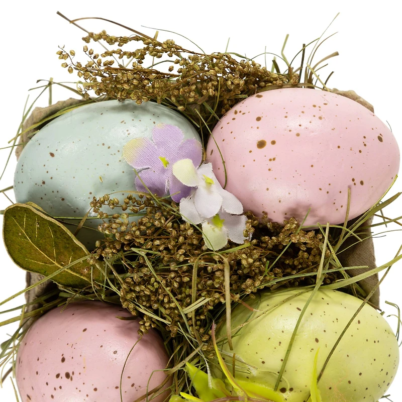 6" Speckled Easter Eggs with Carton Decoration