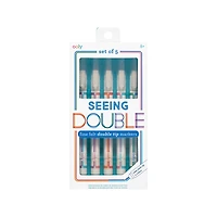 OOLY Seeing Double Fine Felt Double Tip Markers Set