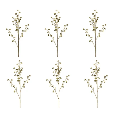 31" Green Winter Berry Pod Sprays, 6ct.