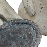 Hello Honey® Antique White & Gray Bunny Figurine Set