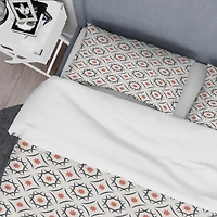 Designart 'Abstract Retro Design V' Mid-Century Duvet Cover Set