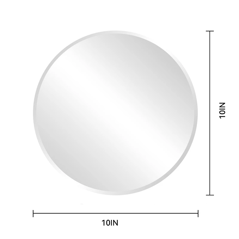 10" Beveled Round Mirror by Make Market®