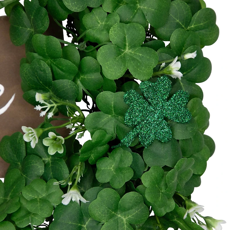 20" Shamrock Welcome St. Patrick's Day Twig Wreath