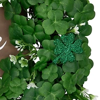 20" Shamrock Welcome St. Patrick's Day Twig Wreath