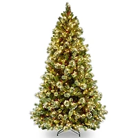 7.5ft. Pre-Lit Wintry Pine® Artificial Christmas Tree, Clear Lights