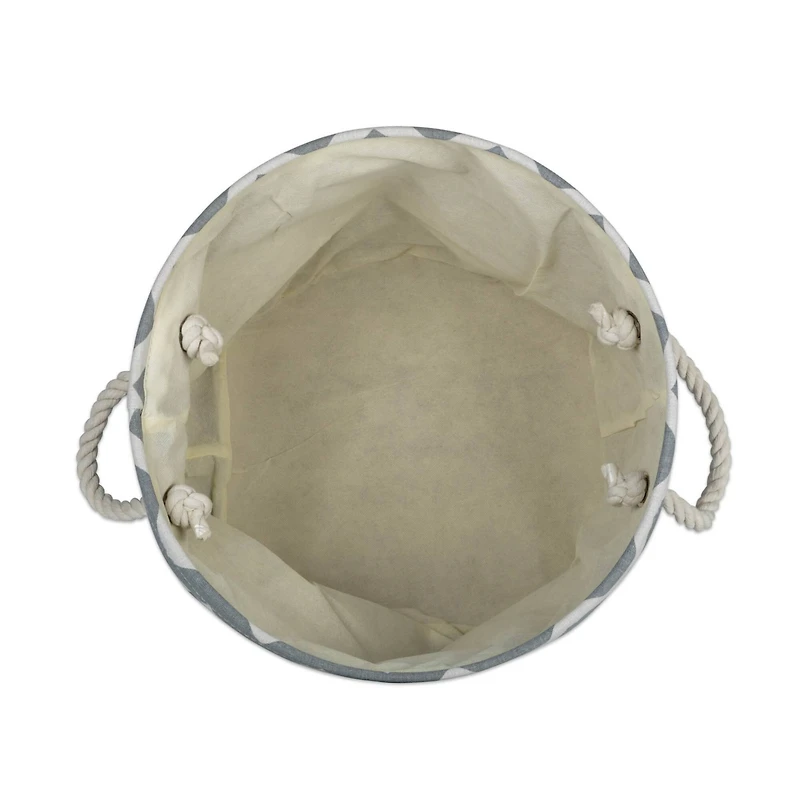 DII® Medium Round Chevron Polyester Bin