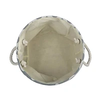 DII® Medium Round Chevron Polyester Bin