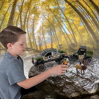NKOK RealTree® Ford Super Duty® F250® 1:18 Scale 10 Piece Elk Hunting Playset