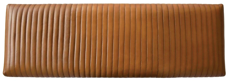 Hello Honey® 46" Wood & Leather Bench