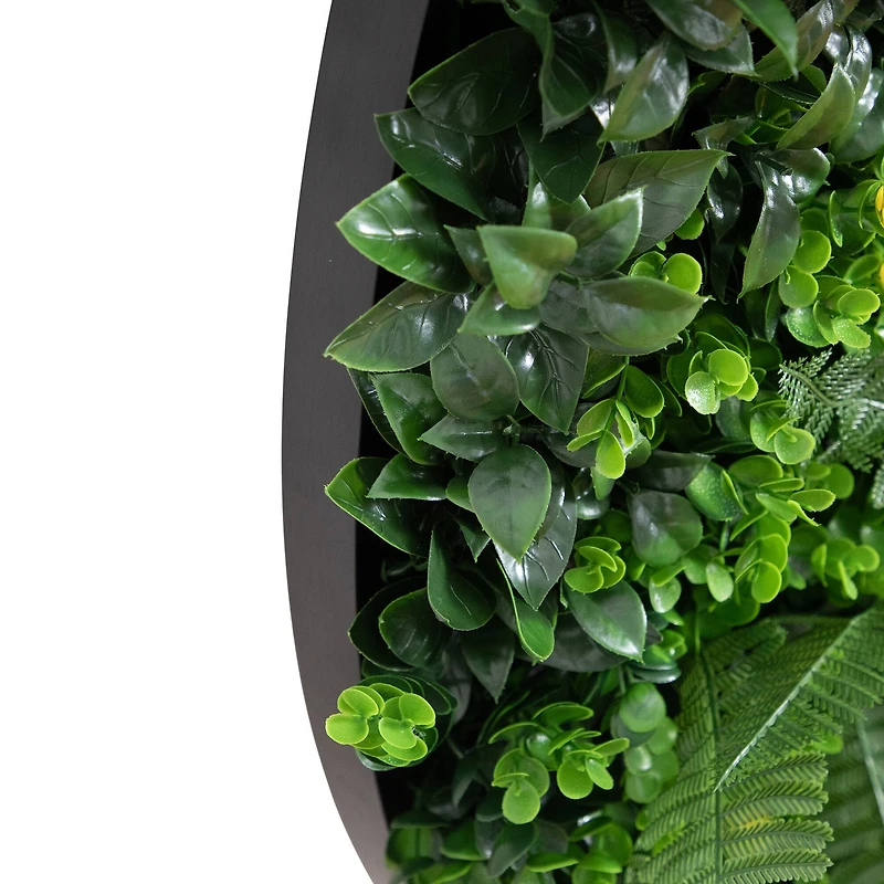40" Framed Amalfi Coast Artificial Living Wall Art Panel