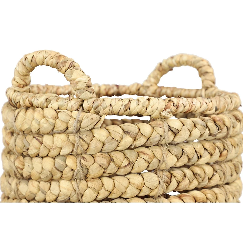 Brown Seagrass Coastal Storage Basket Set