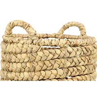 Brown Seagrass Coastal Storage Basket Set