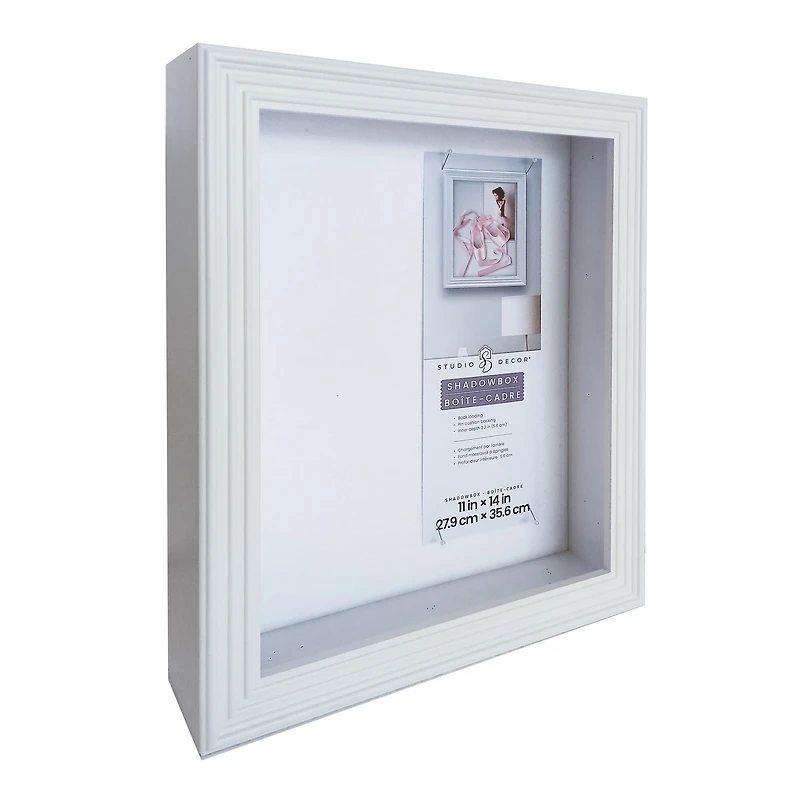 11" x 14" Classic White Shadow Box by Studio Décor®