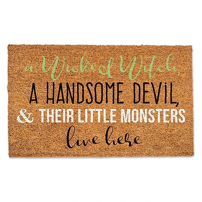 Little Monsters Live Here Door Mat