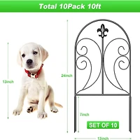 NEX™ Black Decorative Butterfly Garden Fence, 10ct.