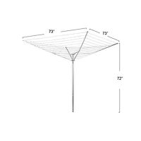 Household Essentials Aluminum Top Umbrella Dryer