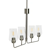 Hello Honey® Robert Stevenson Lighting Holden Metal & Glass 4-Light Linear Chandelier