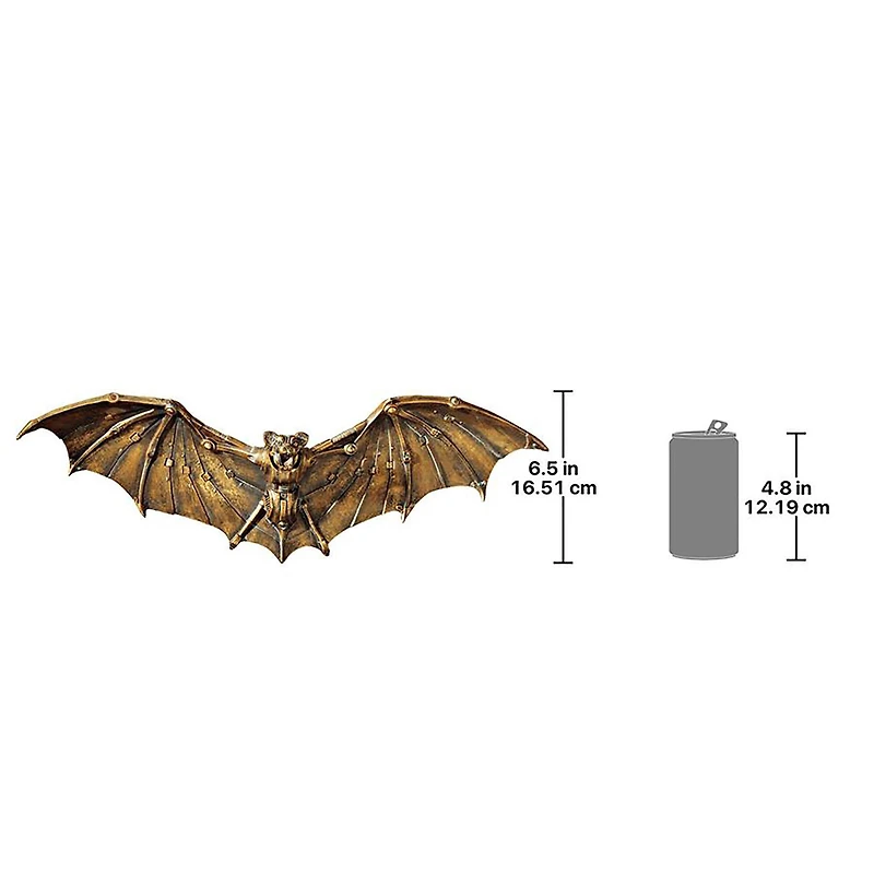 Design Toscano 19.5" Cyber Bat Steampunk Wall Sculpture