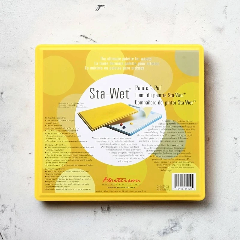 Masterson Sta-Wet® Painter's Pal Palette Kit