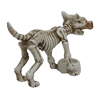 4.5" Skeleton Dog with Bone & Food Bowl Tabletop Décor by Ashland®