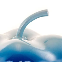 MegaChef 3qt. Blue Pepper Shaped Enameled Cast Iron Casserole