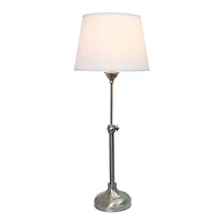 Lalia Home Brushed Nickel Extendable Lamp Set