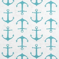 Anchors Coastal Blue Slub
