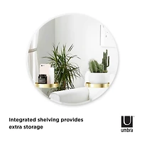 Umbra 24" Perch Round Wall Mirror