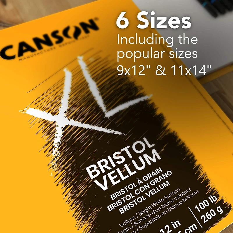 Canson® XL® Bristol Spiral Vellum Pad