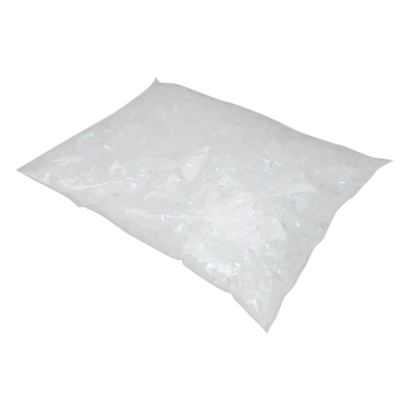 1.75qt. White Iridescent Artificial Powder Snow Flakes