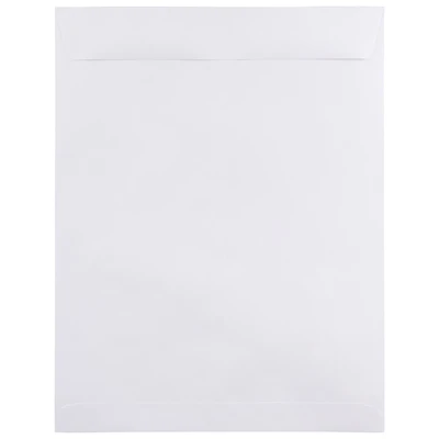 JAM Paper 12" x 15.5" White Open End Catalog Commercial Envelopes