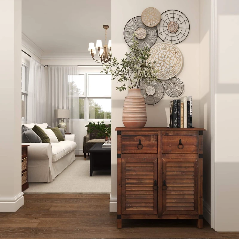 15" Pink Whitewashed Ribbed Terra Cotta Vase