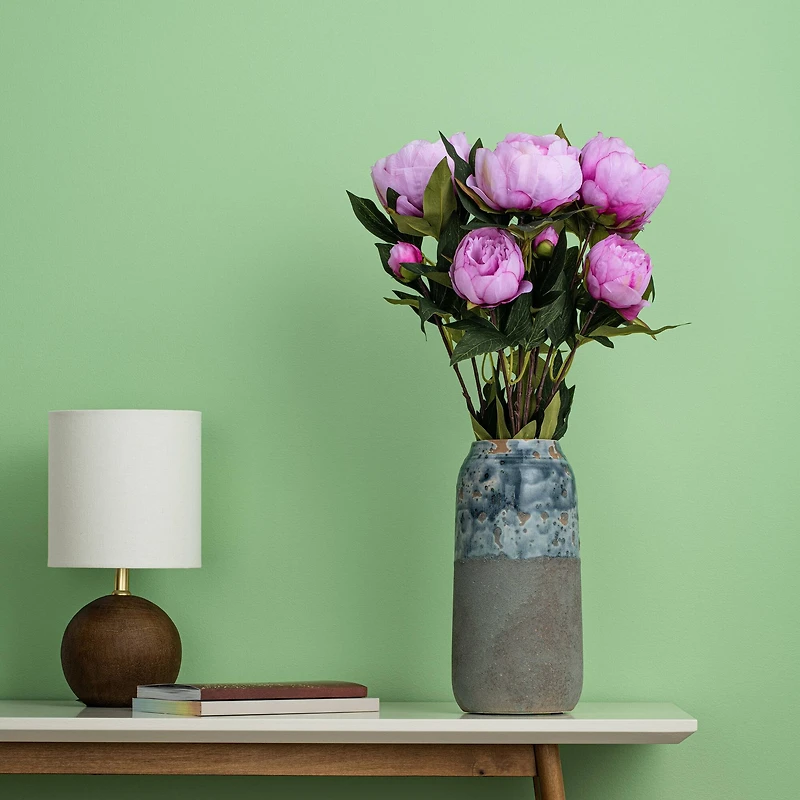 Artificial Cerise Peony Bush