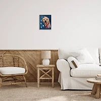 Stupell Industries Puppy & American Flag Framed Giclee Art