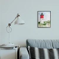 Stupell Industries Stairs Leading to Nauset Lighthouse Green Cliffside in Frame Wall Art