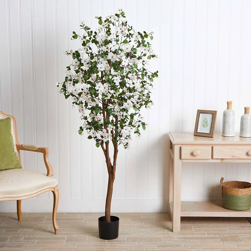 5ft. Potted Dogwood Silk Tree