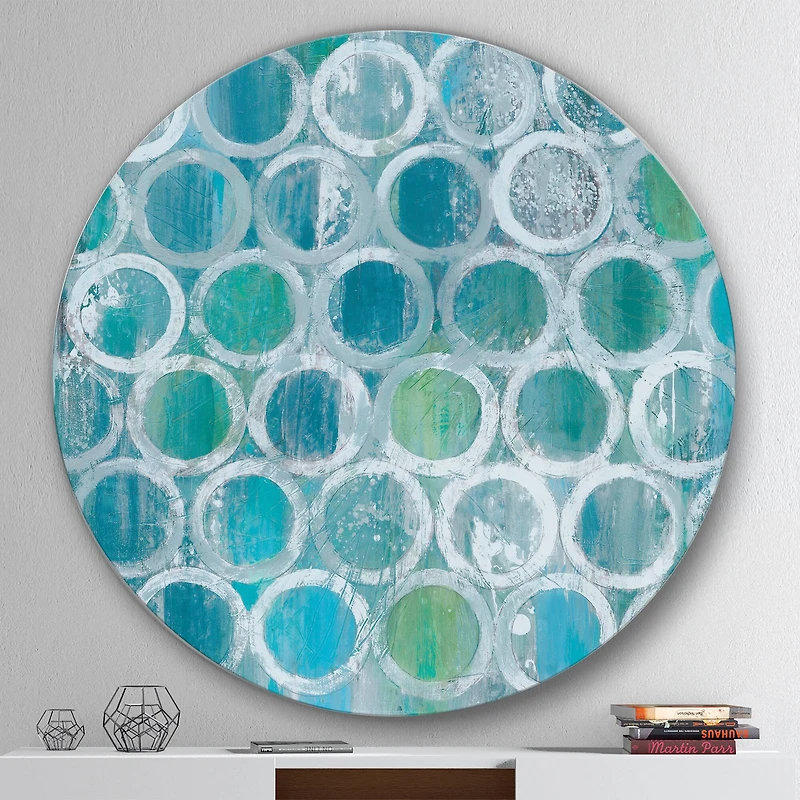 Designart - Natural Blue Circle