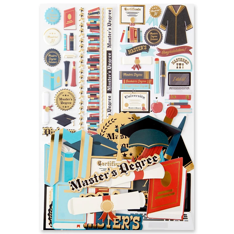 Master's Graduation Sticker Flip Pack by Recollections™