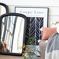 Hello Honey® Black & White Coupe Lino Canvas Framed Wall Décor