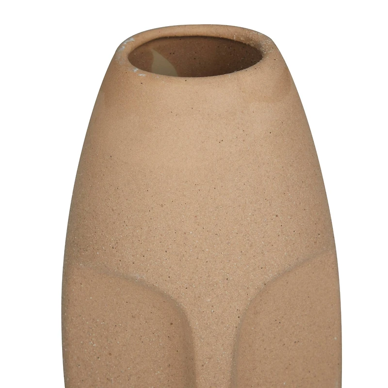 Set of 2 Multi Stoneware Contemporary Vase, 15" x 5" x 5"
