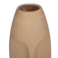 Set of 2 Multi Stoneware Contemporary Vase, 15" x 5" x 5"
