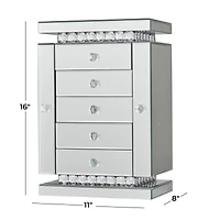 Silver Glam Jewelry Box