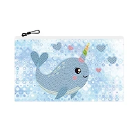 Diamond Dotz® Beginner Narwhal Love Zipper Pouch Diamond Painting Kit