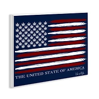 Stupell Industries Herb America Flag Wall Plaque Art