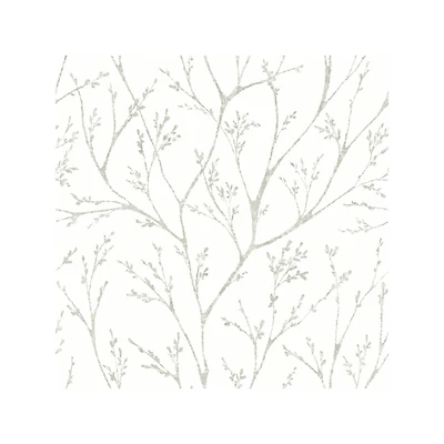 RoomMates White Tree Branches Peel & Stick Wallpaper