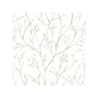 RoomMates White Tree Branches Peel & Stick Wallpaper